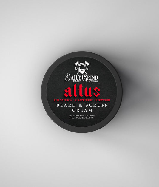 Altus - Red Saffron, Red Grapefruit, Wood Musk, Beard & Scruff Cream - Daily Grind