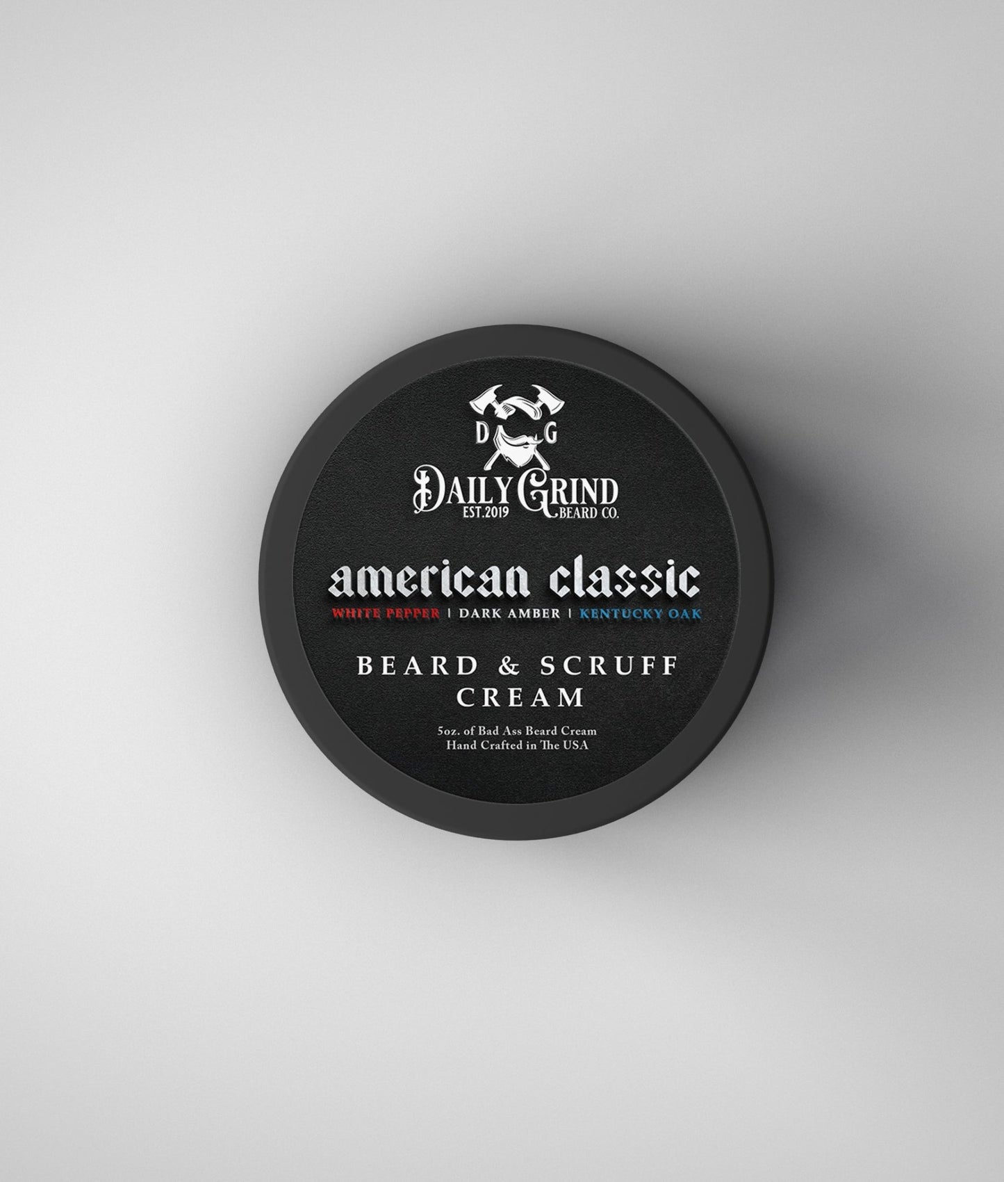 American Classic - White Pepper, Dark Amber, Kentucky Oak, Beard & Scruff Cream - Daily Grind