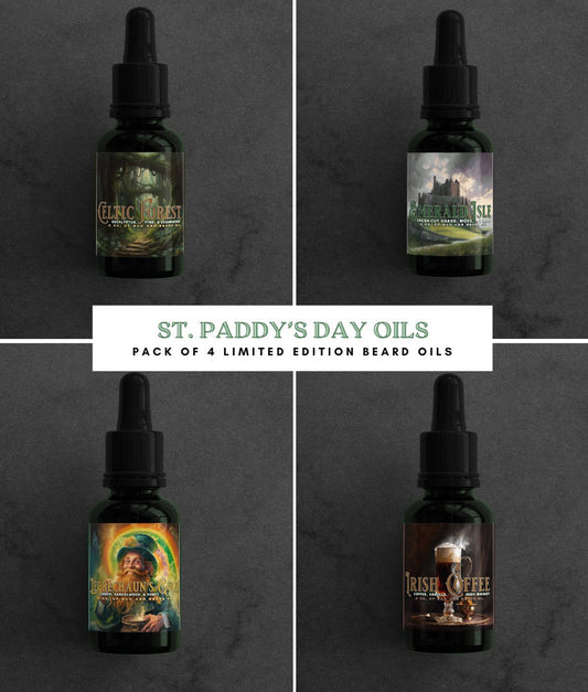 Pack of 4 Limited Edition St. Paddy’s Day Beard Oil - Daily Grind