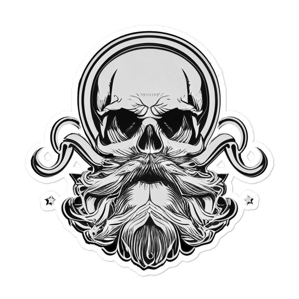 Skull with Beard stickers - Daily Grind